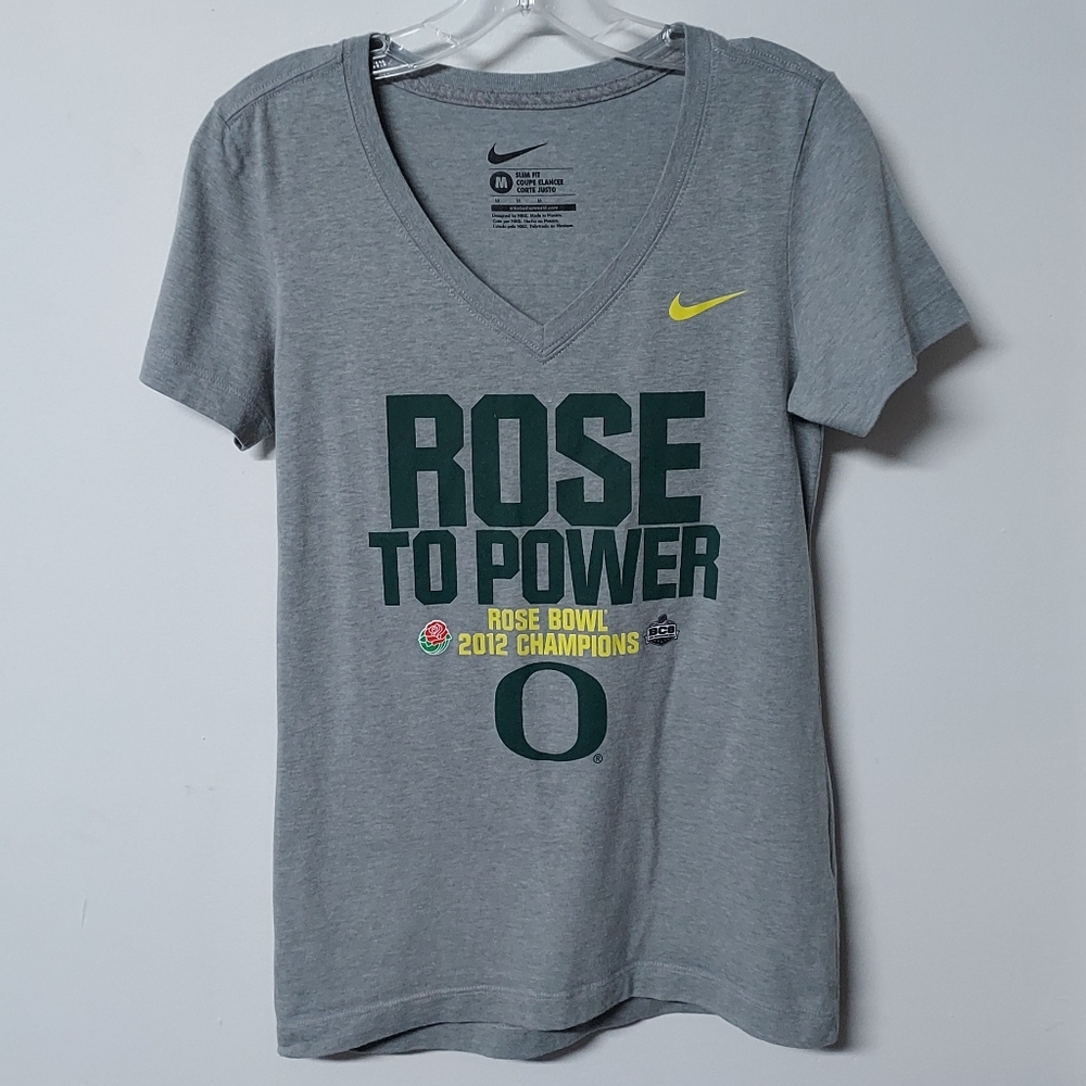 🦆 Nike OR Ducks 2012 Rose to Power shirt great condition junior's M women's S